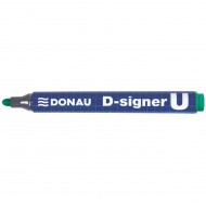Marker permanent DONAU D-Singer U, varf rotund, scriere de 2 - 4 mm, verde