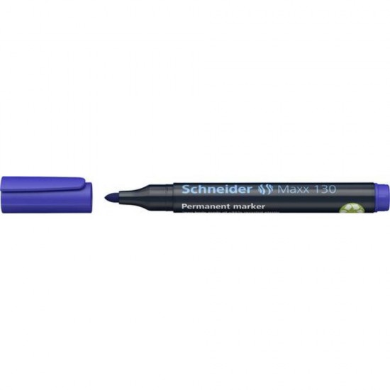 Marker permanent Schneider Maxx 130, scriere de 1 - 3 mm, albastru