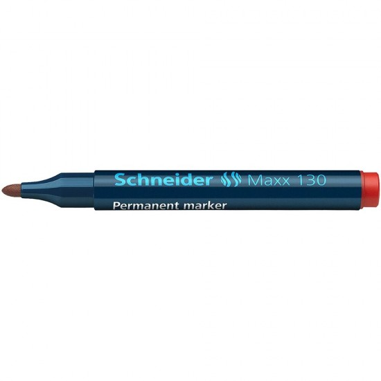 Marker permanent Schneider Maxx 130, scriere de 1 - 3 mm, rosu