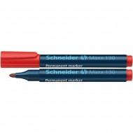 Marker permanent Schneider Maxx 130, scriere de 1 - 3 mm, rosu