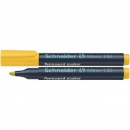 Marker permanent Schneider Maxx 130, scriere de 1 - 3 mm, galben