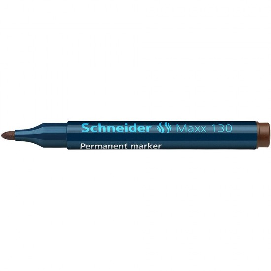 Marker permanent Schneider Maxx 130, scriere de 1 - 3 mm, maro