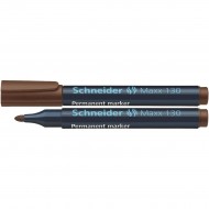 Marker permanent Schneider Maxx 130, scriere de 1 - 3 mm, maro