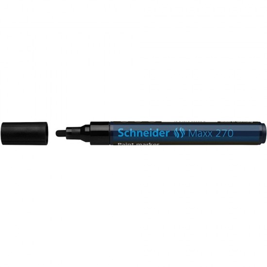 Marker cu vopsea SCHNEIDER Maxx 270, varf rotund 1-3mm - negru