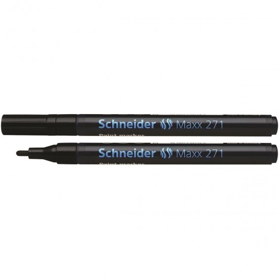 Marker cu vopsea SCHNEIDER Maxx 271, varf rotund 1-2mm - negru