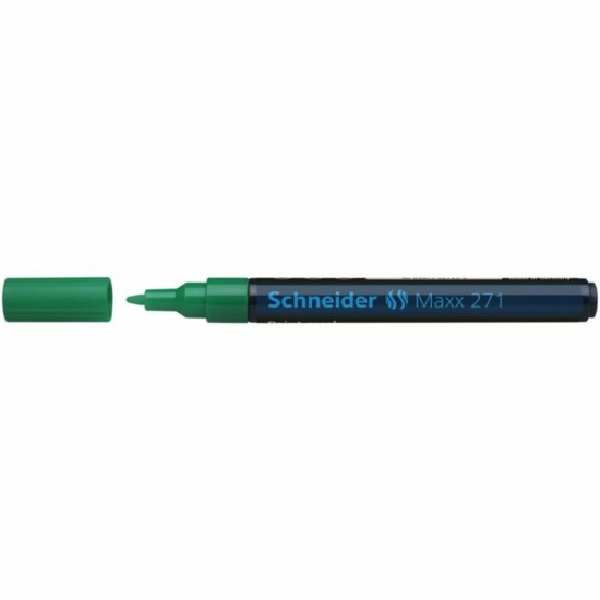 Marker cu vopsea SCHNEIDER Maxx 271, varf rotund 1-2mm - verde