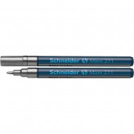 Marker cu vopsea SCHNEIDER Maxx 271, varf rotund 1-2mm - argintiu