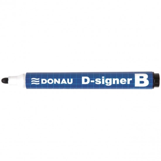 Marker whiteboard DONAU D-Singer B, scriere de 2 - 4 mm, negru