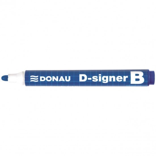 Marker whiteboard DONAU D-Singer B, scriere de 2 - 4 mm, albastru