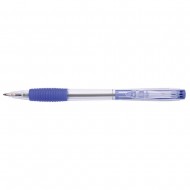 Pix cu mecanism, rubber grip, varf 0.7mm, Office Products - albastru