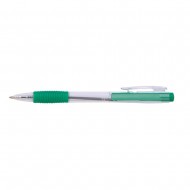 Pix cu mecanism, rubber grip, varf 0.7mm, Office Products - verde