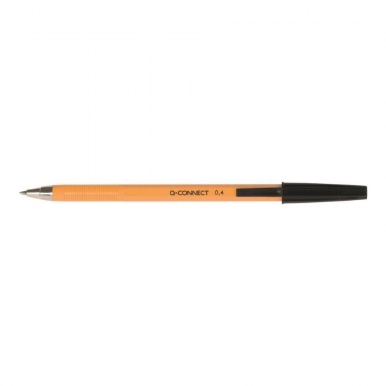 Pix fara mecanism Q-CONNECT Yellow Fine, scriere de 0.4 mm, negru