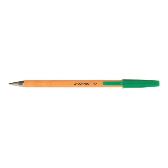 Pix fara mecanism Q-CONNECT Yellow Fine, scriere de 0.4 mm, verde