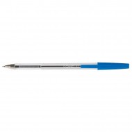 Pix fara mecanism Q-CONNECT Cristal, corp transparent, scriere de 0.7 mm, albastru