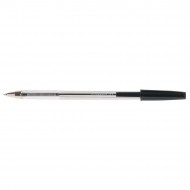 Pix fara mecanism Q-CONNECT Cristal, corp transparent, scriere de 0.7 mm, negru