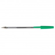 Pix fara mecanism Q-CONNECT Cristal, corp transparent, scriere de 0.7 mm, verde