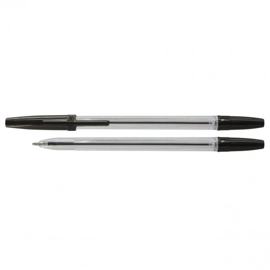 Pix fara mecanism OFFICE Products, corp transparent, scriere de 0.7 mm, negru
