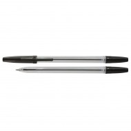 Pix fara mecanism OFFICE Products, corp transparent, scriere de 0.7 mm, negru