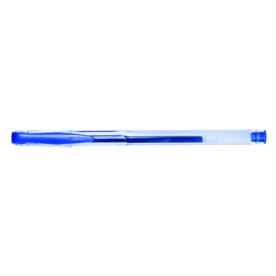 Pix transparent cu gel, varf 0.5mm, Office Products - albastru