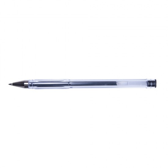 Pix transparent cu gel, varf 0.5mm, Office Products - negru