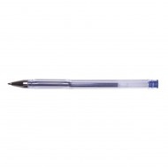 Pix cu gel OFFICE Products, corp transparent, scriere de 0.7 mm, albastru