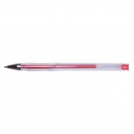 Pix cu gel OFFICE Products, corp transparent, scriere de 0.7 mm, rosu