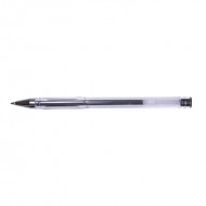 Pix cu gel OFFICE Products, corp transparent, scriere de 0.7 mm, negru