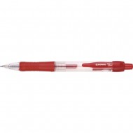 Pix cu gel, mecanism retractabil, rubber grip, 0.5 mm, cerneala rezistenta la apa, DONAU - rosu