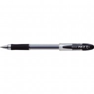 Pix cu gel PENAC FX-1, rubber grip, 0.7mm, con metalic, corp transparent - scriere neagra