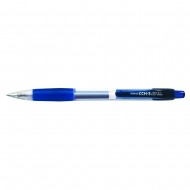 Pix cu gel PENAC CCH-3, rubber grip, 0.7mm, corp transparent, accesorii albastre, scriere albastra