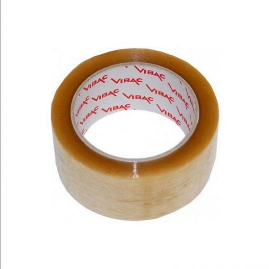Banda adeziva pentru ambalare VIBAC Solvent , 48 mm x 60 m, transparent