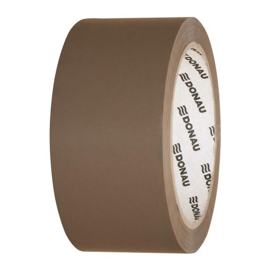 Banda adeziva pentru ambalare DONAU Solvent, 48 mm x 60 m, 46 microni, maro