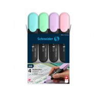 Textmarker Schneider Job Pastel 4/set