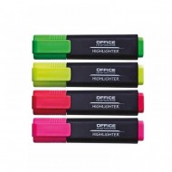 Textmarker OFFICE Products, scriere de 1 -5 mm, set 4 culori