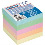 Cub hartie color DONAU, 750 file, pastel, 83 x 83 x 75 mm, infoliat