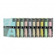 Hartie color pentru copiator A4, 80g/mp, 100coli/top, Double A - 5 culori pastel asortate