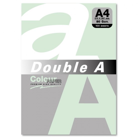 Hartie color pentru copiator A4, 80g/mp, 100coli/top, Double A - pastel lagoon
