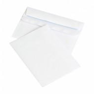 Plic C6 (114x162mm), lipire autoadeziva, 50 buc/cutie, Optima - alb