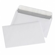 Plic C6 (114x162mm), lipire siliconica, 1000 buc/cutie, Optima - alb