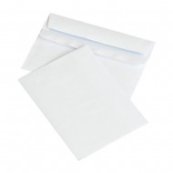Plic C6 (114x162mm), lipire siliconica, 50 buc/set, Optima- alb