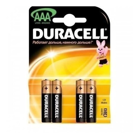 Baterii alcaline DURACELL Basic R3 (AAA), 4 buc/set