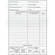 Ordin de deplasare, delegatie, A5, 100 file, hartie offset