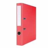 Biblioraft A4, plastifiat PP/paper, margine metalica, 50 mm, Office Products Basic S - rosu