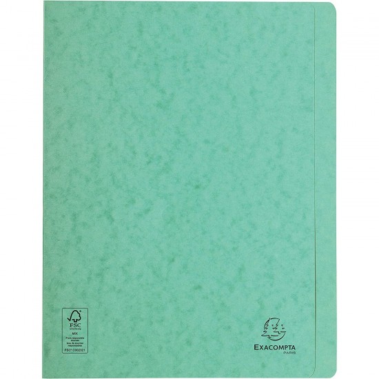 Dosar carton cu sina verde cerat Exacompta