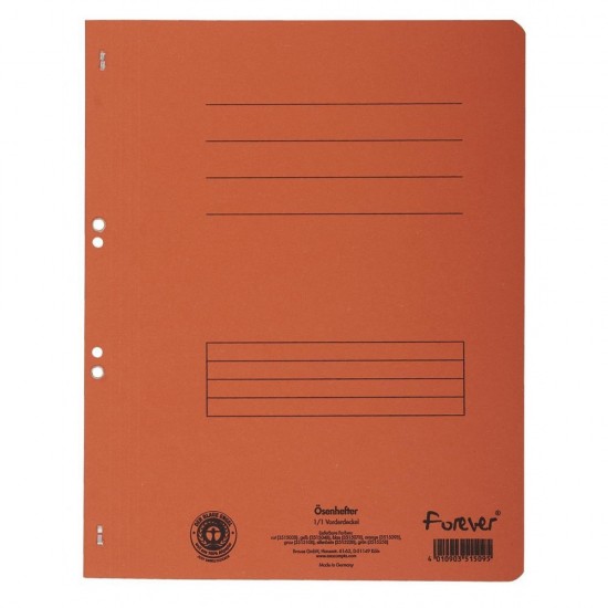Dosar Carton Capse 1/1, 250 Gr/Mp, Portocaliu, Exacompta