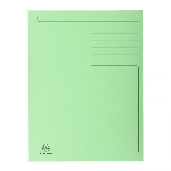 Dosar Carton Tip Plic, Verde, 280 Gr/Mp, Staples