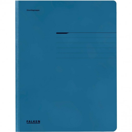 Dosar din carton Falken, tip plic, 320g/mp, albastru