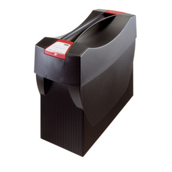 Suport dosare suspendabile HAN Swing pentru 20 dosare, cu capac si maner, 390 x 150 x 260 mm, negru