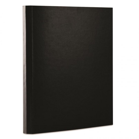 Mapa din carton solid OFFICE Products, cu burduf 40 mm si inchidere cu arici, negru