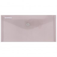 Mapa din plastic DONAU cu capsa, DL (225 x 126 mm), 180 microni, fumuriu